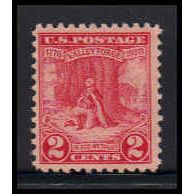 645 2c Valley Forge Just Clears MNH O1290