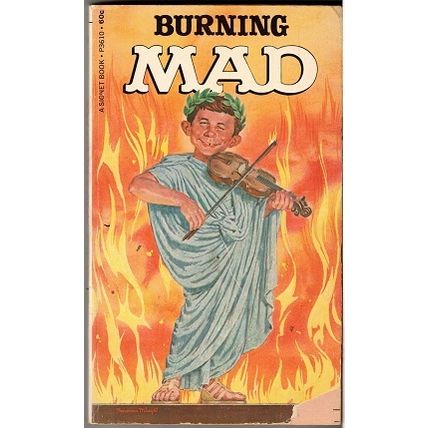 MAD ' BURNING ' paperback book (1968)