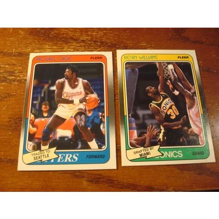 1988 Fleer Basketball, 9-Cards Different, EDDIE JOHNSON/CAGE, ++