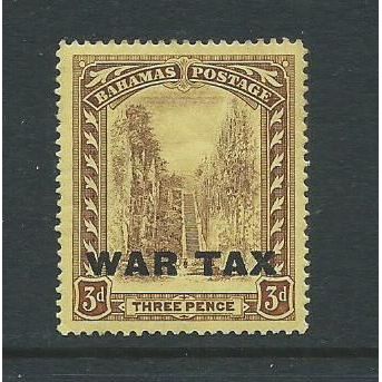 Bahamas stamps sg100 war tax sg 100 hm 1919
