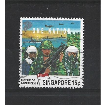 Singapore.SG637 15c Armed Forces Personnel.Fine Used.Jul25