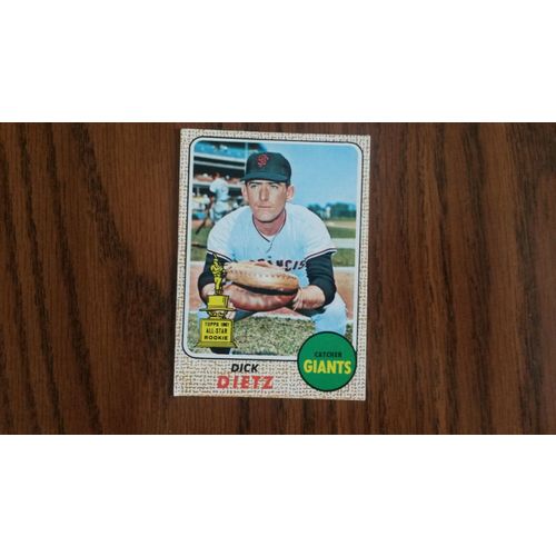 1968 Topps Card # 104 Dick Dietz Very Good (3) San Francisco Giants