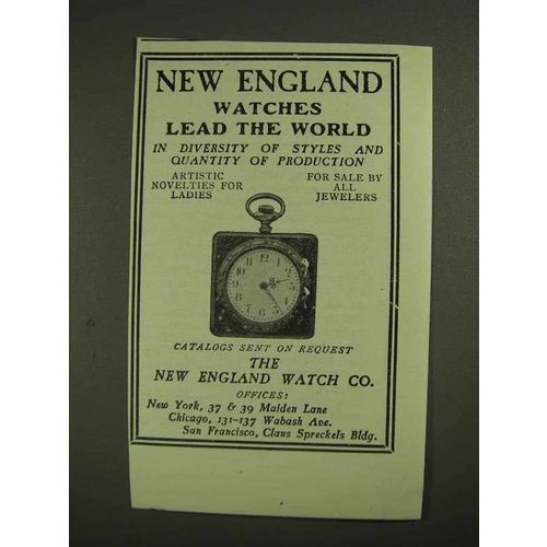 1903 The New England Watch Co. Ad