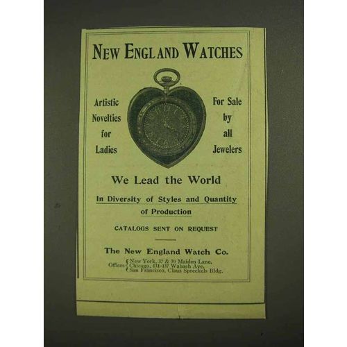 1903 The New England Watch Co. Ad - Artistic Novelties