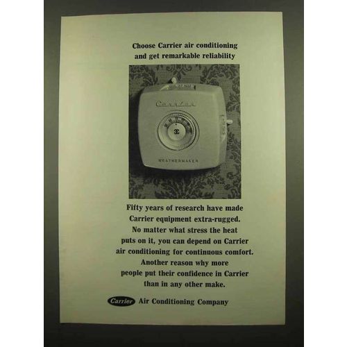 1965 Carrier Air Conditioning Ad - Reliability