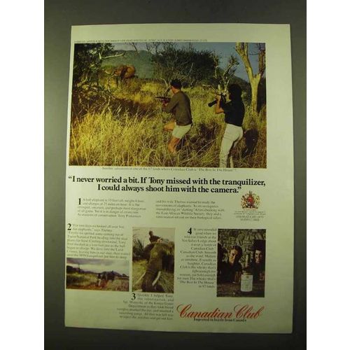 1970 Canadian Club Whisky Ad - I Never Worried a Bit