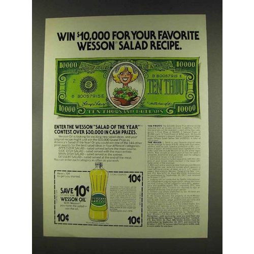 1977 Wesson Oil Ad - Your Favorite Recipe