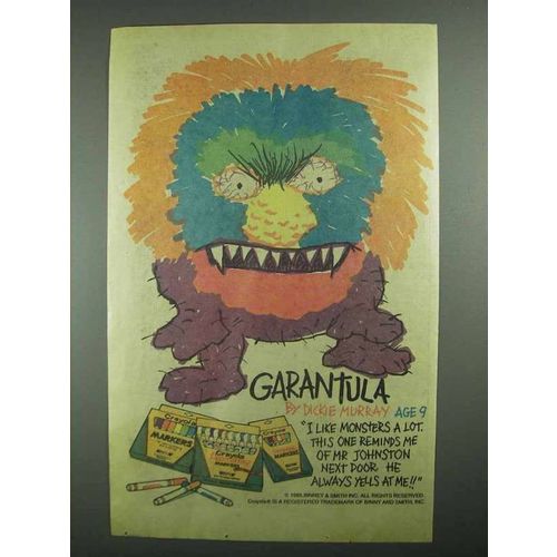 1985 Crayola Markers Ad - Garantula by Dickie Murray