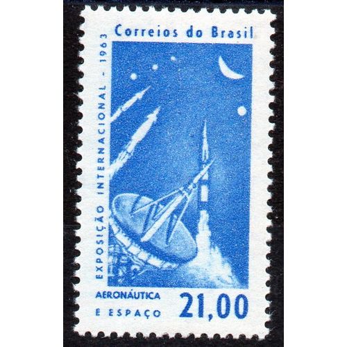 Brazil Sg1074 21c Blue mint never hinged (G3)