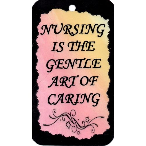 4035 Inspirational Sign Nursing Is The Gentle Art Of Caring Nurse Magnet Gift