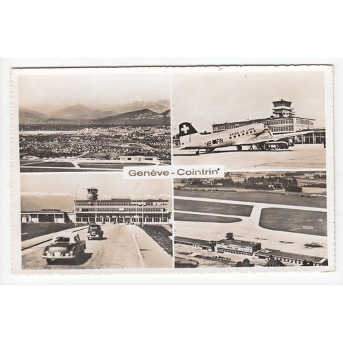 Geneva Airport Postcard Switzerland 273
