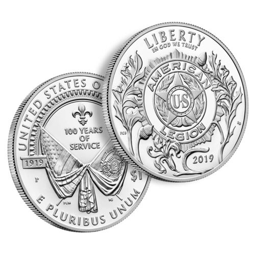 American Legion 100th Anniversary 2019 Proof Silver Dollar