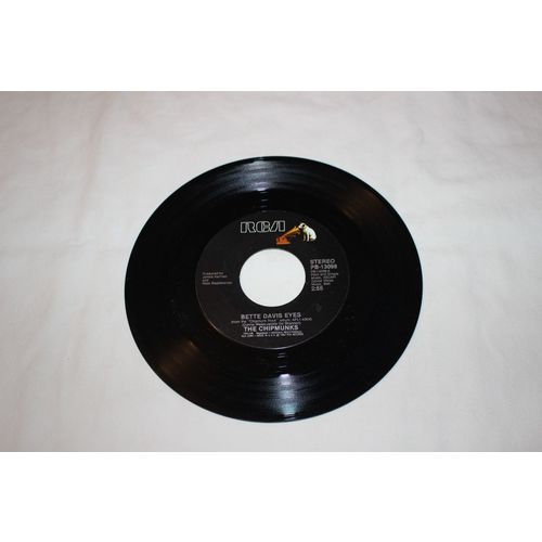 The Chipmunks 45-BETTE DAVIS EYES/HEARTBREAKER STEREO