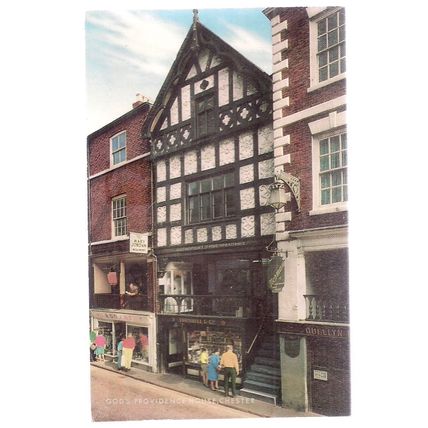 GOD'S PROVIDENCE HOUSE, CHESTER CHESHIRE unused vintage postcard by J. Salmon =