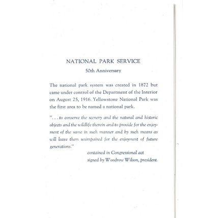 United States 1966 National Park Service Yellowstone Card unused VGC