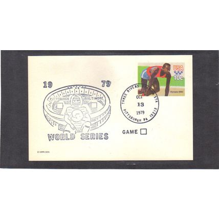 Event World Series 10/13/79 UX80 10c Sprinter (No Cachet-U/A) CV40746