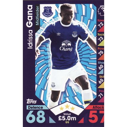 Match Attax 2016/2017 99 Idrissa Gana Everton