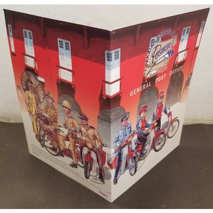 Malaysia Postman's Uniform 2012 Vehicle Bicycle Motorcycle (folder) *limited