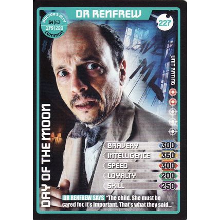 Doctor Who Monster Invasion Extreme TCG 227 Dr Renfrew