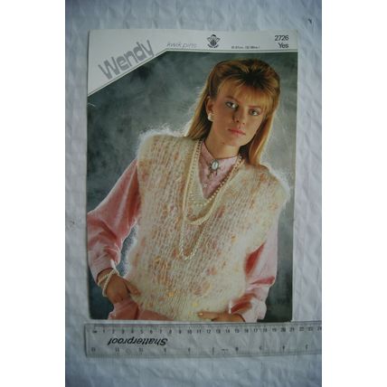 Vintage: Wendy 2726 sweater, Yes mohair lwick pins, 81-97 cm, 32-38 inch