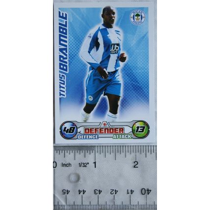 2008/09 Topps Match Attax Trading Card - Titus Bramble, Wigan Athletic
