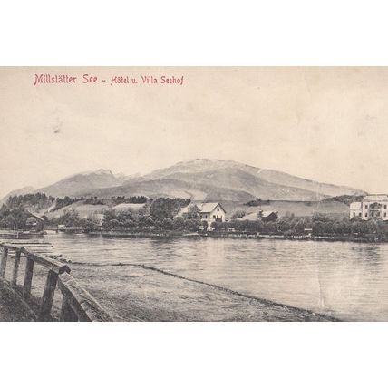 Millslatter See Hotel Villa Seehof Antique German Postcard