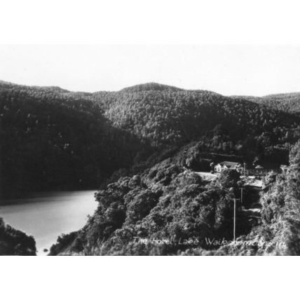 Lake Waikaremoana Hotel New Zealand Plain Back Postcard Photo
