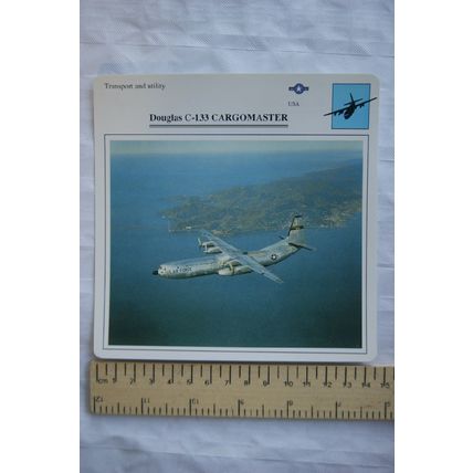 Douglas C-133 Cargomaster - USA - Transport & Utility - Collectors Club Card