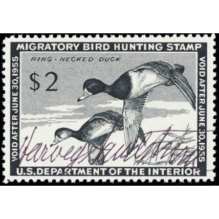 RW21, Artist Signed Harvey Sandstrom (deceased) Duck Stamp VF NH - Stuart Katz