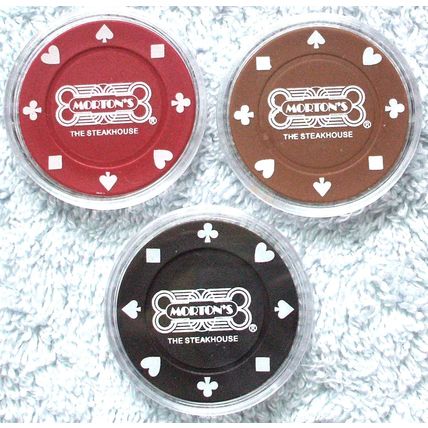 Morton's Steakhouse Poker Chip Golf Ball Marker Sample Set - 3 Chips