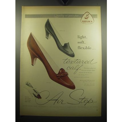 1957 Brown Air Step Shoes Advertisement - Dundee, Rambler