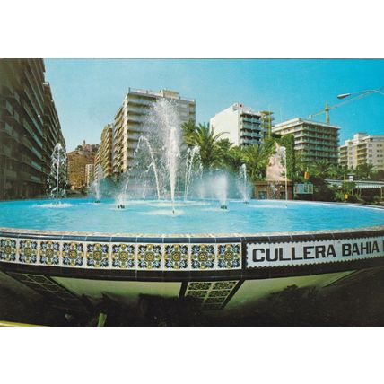 Cullera Fuente Paseo Maritimo Spain Postcard used VGC