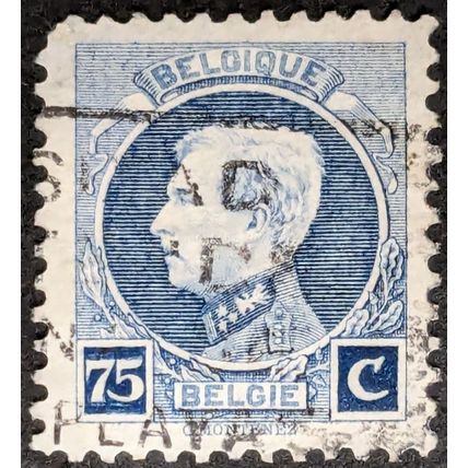 STAMP Belgium SG315 1925 75c King Albert I Used
