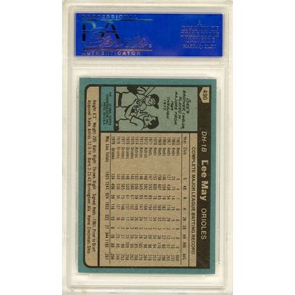 1980 Topps Lee May #490 PSA 9 P1304