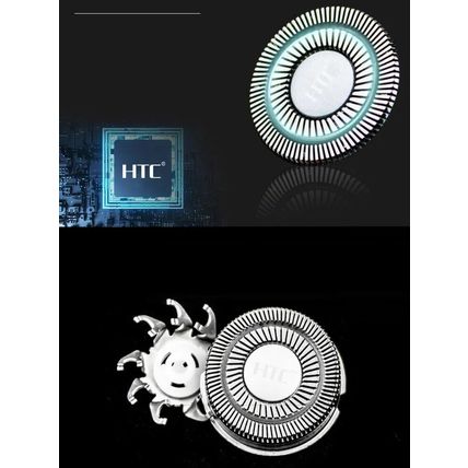 HTC Mens Shaver Tripple Head Washable Stainless Steel Blade Shave USB Charging