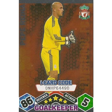 Match Attax 2009/10 Collection: I-Card, Liverpool - Reina