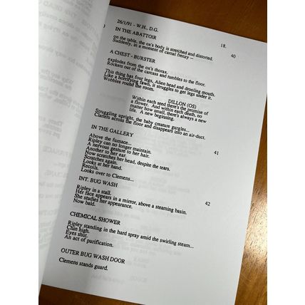 Alien 3 Script Signed- Autograph Reprints- Sigourney Weaver- Ripley- Horror