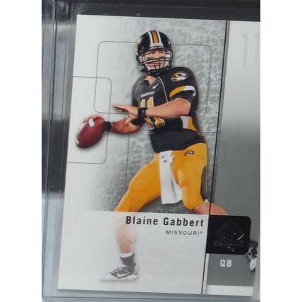 2011 SP Authentic BLAINE GABBERT (Missouri Tigers/Jaguars) RC #98