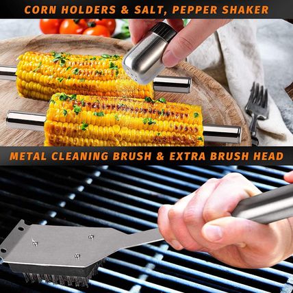 OlarHike Stainless Steel BBQ Grill Accessory Set-22 Pieces-NEW-SEALED-FAST SHIP