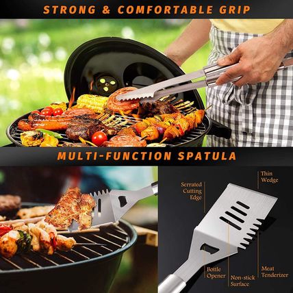 OlarHike Stainless Steel BBQ Grill Accessory Set-22 Pieces-NEW-SEALED-FAST SHIP