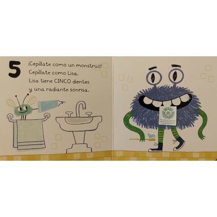 LOS MONSTRUOS JUEGAN A CONTAR! de FLAVIA Z DRAGO SPANISH LANGUAGE BOARD BOOK