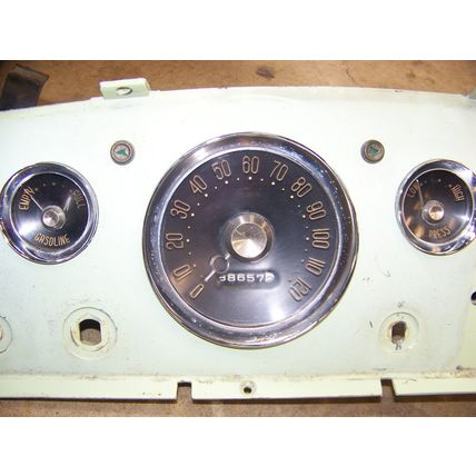 1955 DESOTO INSTRUMENT CLUSTER & DASH BEZEL OEM FIREDOME FIREFLITE SPORTSMAN