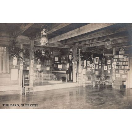 The Barn Quillcote Maine Old USA Real Photo Postcard