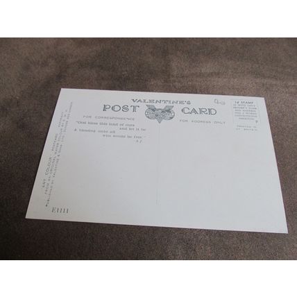 Valentines Postcard - Corfe Castle & Village, Dorset - Artist E.W.H / E1111