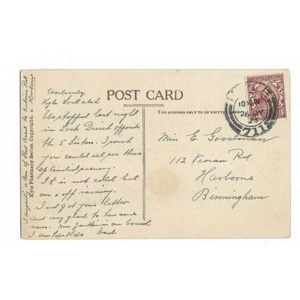 The Five Sisters, Loch Duich, Postcard.