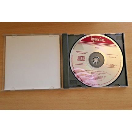 Bach Cantatas 82, 202 - Hyperion 1st press Parrott Kirkby Thomas CD (1981) VGC.