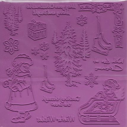 Crafter's Companion. Adorables Playing Stamp Set. Stamping Cardmaking Crafts