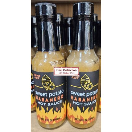Trader Joe’s Sweet Potato Habanero Hot Sauce 5fl oz 148ml (2 Bottles)
