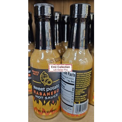 Trader Joe’s Sweet Potato Habanero Hot Sauce 5fl oz 148ml (2 Bottles)