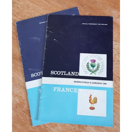 x 2 Vintage Rugby Union 1960's Programmes.